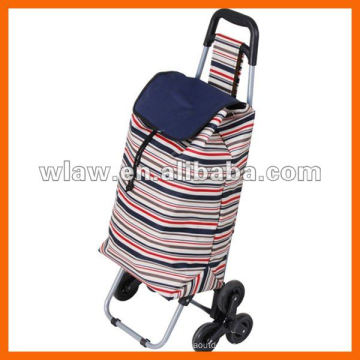 Carrito de compras plegable promocional con 3 ruedas